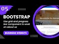 Bootstrap 5 #5 - Use grid and progress bar component to work on about