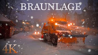 Heavy Snowfall Walk in Braunlage, Harz Mountains Germany, Winter Sounds to Sleep and Relax ASMR 4K