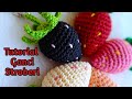 Tutorial Ganci Stroberi | Crochet Strawberry Keychain Tutorial @malarajut