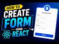 How to Create a Form in React (Step-by-Step Tutorial)