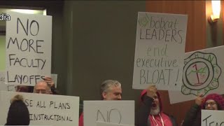 Ohio University faculty protest proposed budget cuts