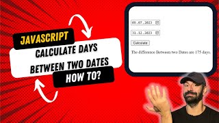 How to Calculate days Between Dates in Javascript