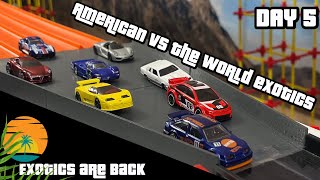 DIECAST CARS RACING TOURNAMENT | AMERICAN VS WORLD EXOTIC CARS 5