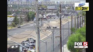 Boulder Highway shut down after deadly crash near Russell Road