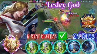 Legendary Lesley 3x Blade Of Despair 1 Hit #mlbbcreatorcamp #mobilelegends #mlbb #lesley #lesleymlbb