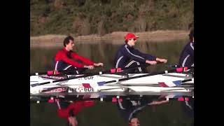 Men's quadruple sculls training, video for technic analysis by France rowing team #aviron #rowing