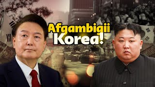 Habeenkii Madaxwyanaha Koonfur korea Afgambi ciidan dalkiisa ku soo rogay!