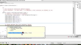 JAVA ARRAYLIST CONTAINS METHOD EXAMPLE DEMO