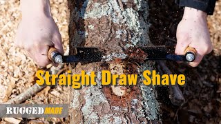 Debarking a Log With Ease With the RuggedMade Straight Draw Shave