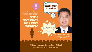Promoting Dignity and Respect in Employment and Education by Prof. Rolan Sy
