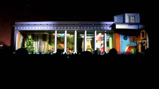 3D Projection - Vilnius - Lithuania 2013.12.26 | リトアニアのクリスマスの投影 2013.12.26