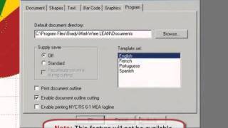 Brady MarkWare Software: Cutting a Label