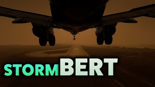 STORM BERT IN FLIGHT SIM! 737 MAX Full Flight Dublin to Leeds