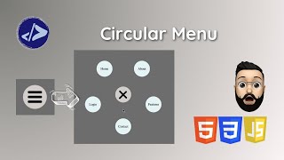 Circular Menu | Customized Dev | Circular Menu using HTML, CSS & JavaScript