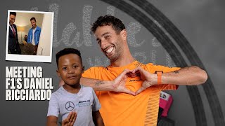 Alakhe meeting F1's Daniel Ricciardo