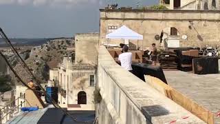 BOND 25 NOTIMETODIE MATERA EXTREME SCENE WITH ASTON MARTIN MOTORBIKE HIGHJUMP + SLOW MOTION