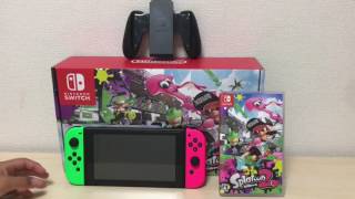 ニンテンドースイッチ スプラトゥーン2セット触ってやって見ました！ Nintendo switch Supra Toon 2 sets I touched and saw it!