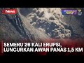 Awan Panas Semeru Meluncur 1.500 Meter ke Sisi Tenggara