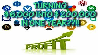 CRYPTO-CURRENCY PROFITS? TURNING $6,000 INTO $200,000 IN ONE YEAR??!!