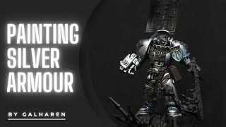 How to paint SILVER ARMOUR by Galharen -][- Grey Knights, Warhammer 40000 -][-