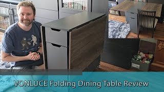 GREAT TABLE FOR GAMING - Vonluce Folding Dining Table Review