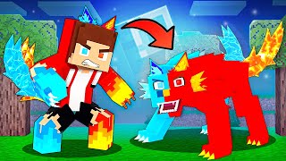 JJ Morph into Elemental WOLF - Maizen Minecraft Animation