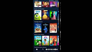 Disney+ Android home screen
