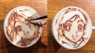 ラテアート【初代プリキュア（ふたりはプリキュア）】LatteArt【PRETTY CURE】