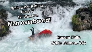 Husum Falls - Whitewater River Rafting and Kayaking Class V Waterfall in White Salmon River, WA