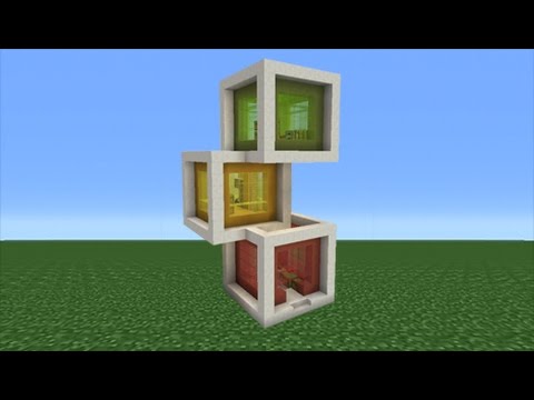 Minecraft Tutorial: How To Make A Modern Cube House Minecraft Tutorial: How To Make A Modern Cube House