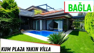 Bodrum Bağla  Kum Plaja Yakın Havuzlu Villa. Satılık Villa Bodrum