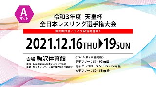 2021年A-19天皇杯全日本レスリング選手権大会