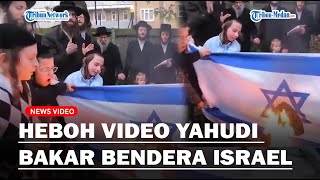 HEBOH Video Yahudi Bakar Bendera Israel, Bikin Netizen Bingung, Ini Fakta Sebenarnya
