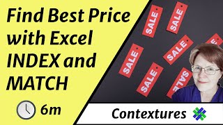 Best Price With Excel INDEX and MATCH