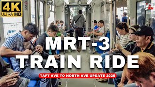 [4K] MRT Northbound Train Ride 2025 | Taft avenue to North Avenue