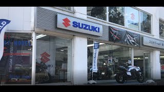 Suzuki World Shinjuku. The famous fastest bike is in here!!!