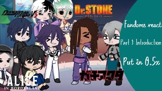 Fandoms react to eachother!! Part 1: Introduction! Read desc.