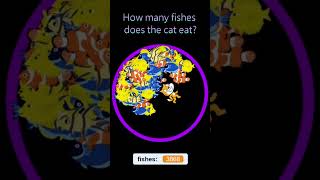 How many fishes does the cat eat??😺 #fish #bounce #satisfying #cat #simulate