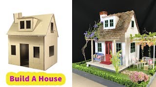 How to Make  a Small Beautiful House using Cardboard and Clay