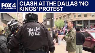 Demonstrators clash at protests in Downtown Dallas