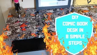 How To Make A DIY Marvel Comic Book Desk In 8 Simple Steps