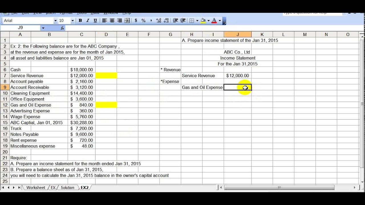 Principle Accounting Chapter One, Exercise Two. មូលដ្ឋានគ្រឹះគណនេយ្យ ...