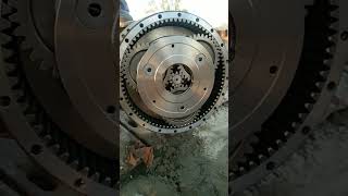 How work excavator trevel motor reduction gear #excavator #hyundai