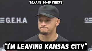 Patrick Mahomes REQUESTS TRADE to Philadelphia after loss - Postgame Interview - Texans vs Chiefs