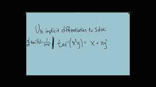 Calculus Problems: Implicit Differentiation (#7)