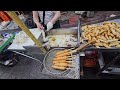 부산 구포시장 입구 즉석 어묵 만드는 기술이 신기하네 개존맛 korean busan fish cakes korean street