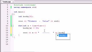 Buckys C Programming Tutorials 33 Create an Array Using Loops