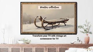 Turn Your TV Into A  Beautiful Winter Wonderland Art TV Screensaver for Everyone to Enjoy