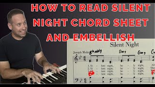 Learn To Play Piano | How To Make A Praise And Worship Chord Sheet From The Hymnal | Silent Night