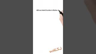 id() Python3 Build in Function #shorts tutorial